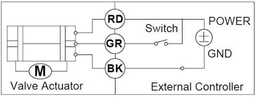 3-wire valve actuator