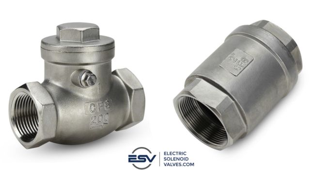 Check valves - swing check and vertical Spring check valves