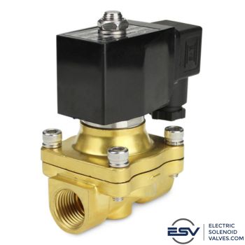 Low pressure solenoid valve for gas applications