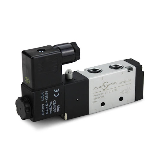 Electricsolenoidvalves solenoid valve model in white background