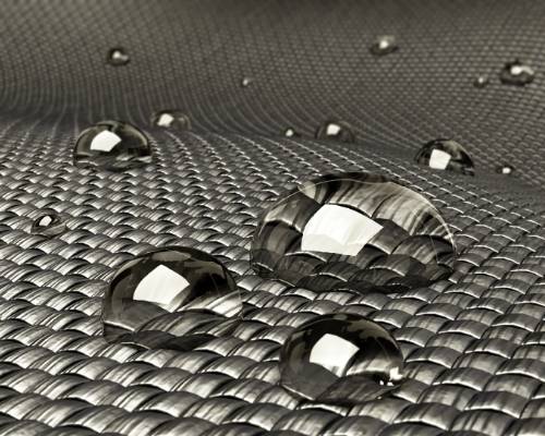 Hydrophobic water beading off of PTFE Teflon surface