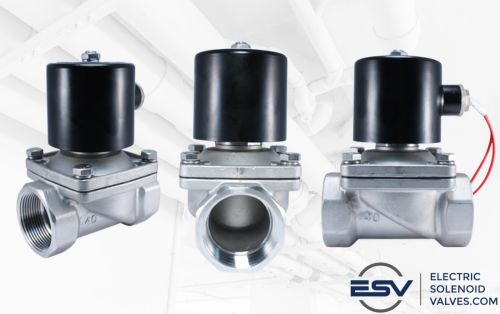 1-1/2" 110V AC Stainless Electric Solenoid Valve