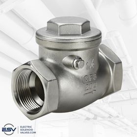 1 1/4" stainless steel swing check valve