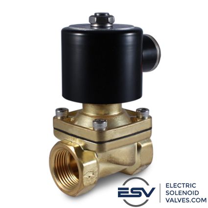 Durable brass solenoid valve for water, gas, and HVAC applications in residential and commercial plumbing systems