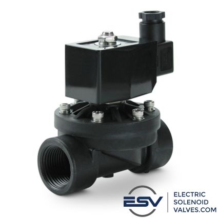 Affordable plastic solenoid valves with high chemical resistance for low-pressure applications