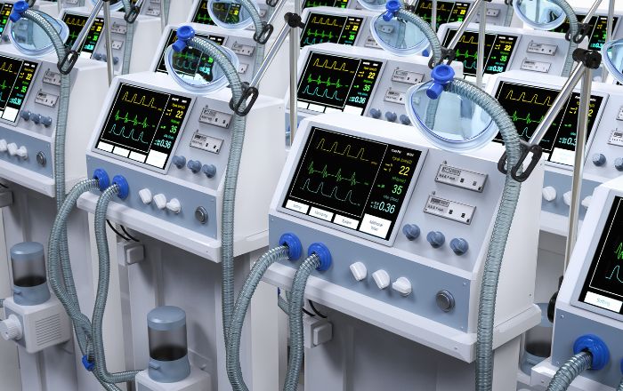 Group of ventilator machines