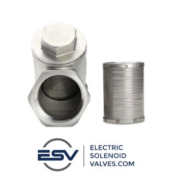 Y strainer with replacement mesh filter